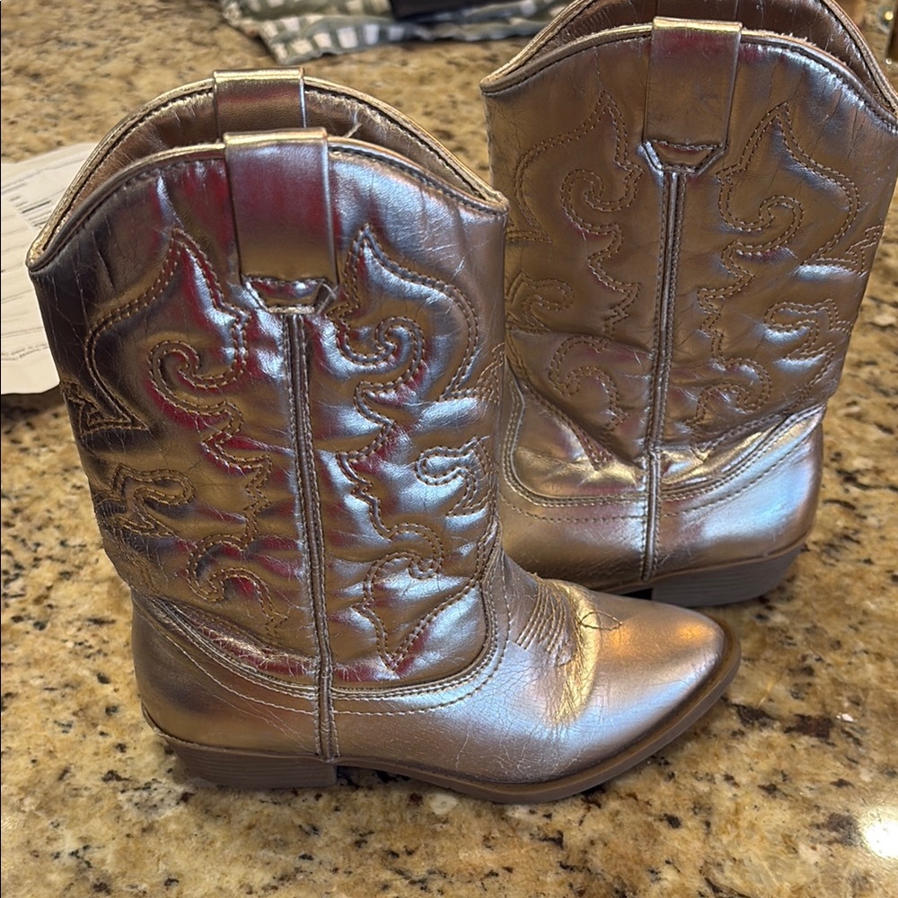 Metallic Western Cowboy Boots